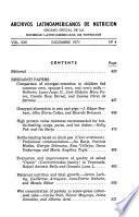 Archivos latinoamericanos de nutrición
