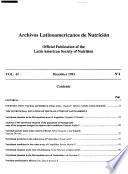 Archivos latinoamericanos de nutrición
