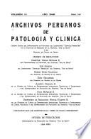 Archivos peruanos de patología y clínica