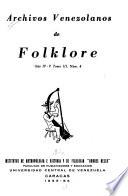 Archivos venezolanos de folklore