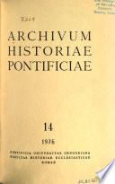 Archivum historiae pontificiae