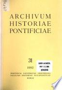 Archivum historiae pontificiae