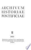 Archivum historiae pontificiae
