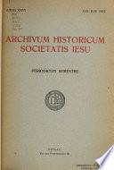 Archivum Historicum Societatis Iesu