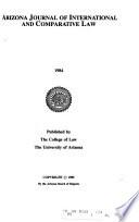 Arizona Journal of International and Comparative Law