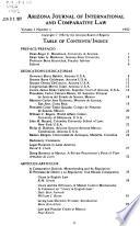 Arizona Journal of International and Comparative Law