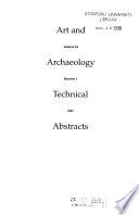 Art and Archaeology Technical Abstracts