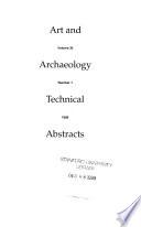 Art and Archaeology Technical Abstracts