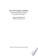 Arte de la lengua tegüima, vulgarmente llamada ópata