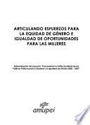 Articulando esfuerzos para la equidad de género e igualdad de oportunidades para las mujeres