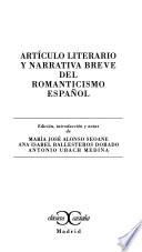 Artículo literario y narrativa breve del romanticismo español