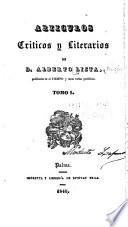 Articulos criticos y literarios de D. Alberto Lista