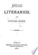 Artículos literarios