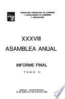 Asamblea anual, informe final
