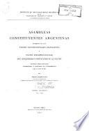 Asambleas constituyentes argentinas, seguidas de los textos constitucionales, legislativos y pactos interprovinciales que organizaron políticamente la nación: 1827-1862