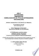Asilo, extranjería, inmigración, homologación de títulos extranjeros