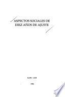 Aspectos sociales de diez años de ajuste