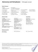 Astronomy and Astrophysics