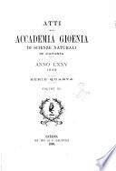 Atti della Accademia gioenia di scienze naturali in Catania