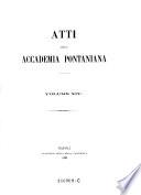 Atti della Accademia Pontaniana
