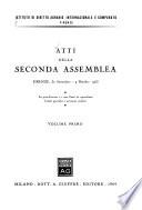 Atti della seconda assemblea, Firenze, 30 settembre - 4 ottobre 1963