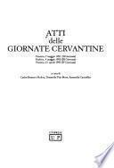 Atti delle giornate cervantine