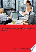 Auditoría de seguridad informática. MF0487.