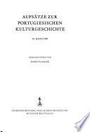 Aufsätze zur portugiesischen Kulturgeschichte
