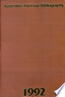 Australian National Bibliography: 1992
