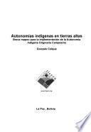 Autonomías indígenas en tierras altas