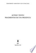 Autor y texto