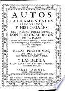 Autos sacramentales, alegoricos, y historiales