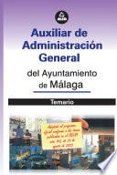 Auxiliar Administrativo Del Ayuntamiento de Malaga. Temario.e-book.