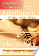 Auxiliares Administrativos de la Universidad Carlos Iii de Madrid. Temario Volumen I.e-book.