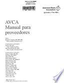 AVCA manual para proveedores