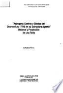 Azángaro, camino y efectos del decreto ley 17716 en su estructura agraria