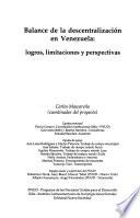 Balance de la descentralización en Venezuela