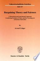 Bargaining theory and fairness