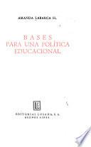 Bases para una política educacional