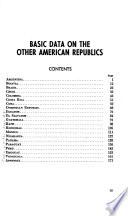 Basic Data on the Other American Republics
