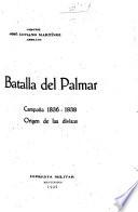 Batalla del Palmar, campaña 1836-1838