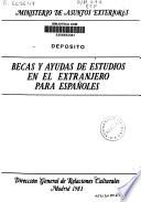 Becas y ayudas de estudios en el extranjero para españoles