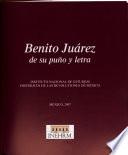 Benito Juárez de su puño y letra