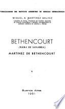Bethencourt (rama de Sanabria), Martínez de Bethencourt