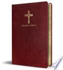 Biblia Católica en español. Símil piel vinotinto, tamaño compacto / Catholic Bible. Spanish-Language, Leathersoft, Wine, Compact