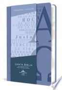 Biblia RVR 1960 letra grande tamaño manual, simil piel azul celeste con nombres de Dios / Spanish Bible RVR 1960 Handy Size Large Print Leathersoft Soft Blue