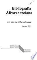 Bibliografía afrovenezolana