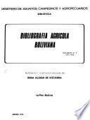 Bibliografía agrícola boliviana