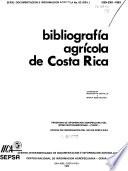 Bibliografía agrícola de Costa Rica