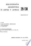 Bibliografía argentina de artes y letras